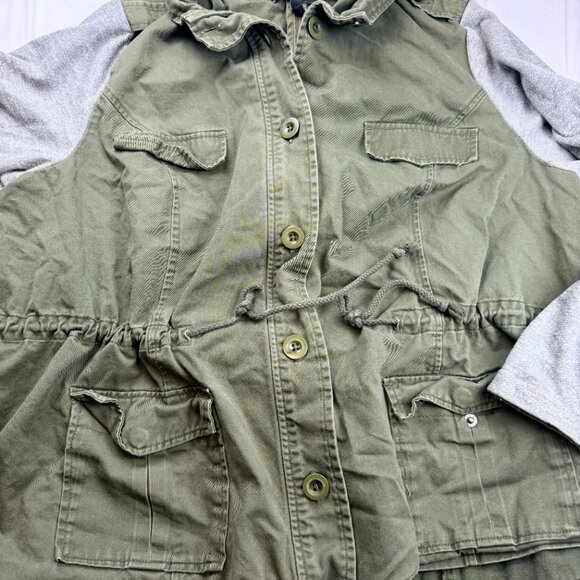 Womens Army Green Cargo Jacket Torrid - Picture 3 of 6